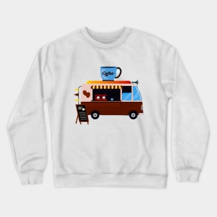 coffee shop offering van delivery Crewneck Sweatshirt